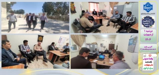 دیدار ریاست دانشکده و هیات همراه با مدیر مدرسه فنی و حرفه ای هنرستان حاج رجبقلی آرخی گمیشان