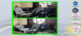 دیدار یکی از علمای فرهنگی اهل سنت استان گلستان با آقای نوری ریاست دانشکده  ملی مهارت پسران امام علی(ع) کردکوی