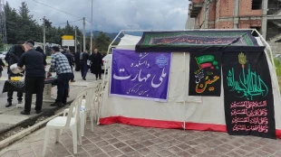 برگزارموکب جاماندگان اربعین دانشکده ملی مهارت پسران کردکوی - امام علی(ع) 6