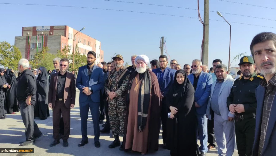 وداع با شهید خوشنام در دانشگاه آزاد کردکوی 5