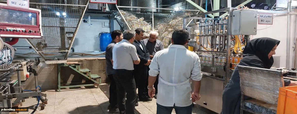 بازدید آقای نوری رئیس دانشکده ملی مهارت پسران امام علی (ع) کردکوی از شرکت شوینده