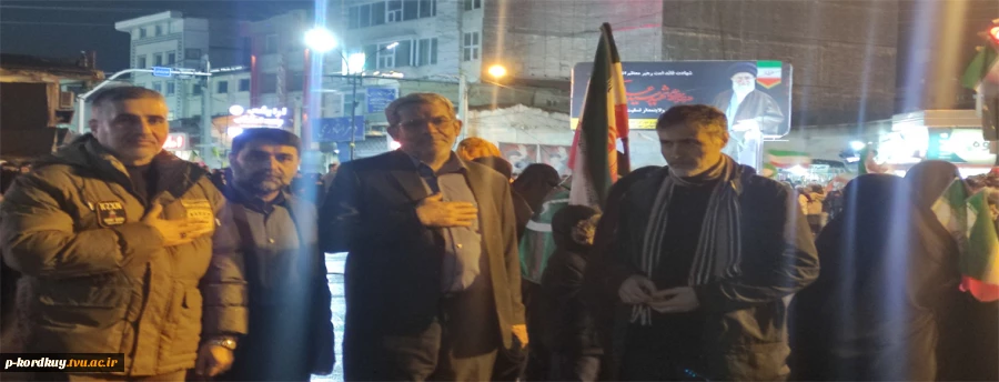 حضور در صحنه  و مراسم شبانه مردمی کف خیابان کارکنان دانشکده ملی مهارت پسران کردکوی  در کنان معاون فرهنگی دانشجویی  دانشگاه ملی مهارت استان گلستان 2